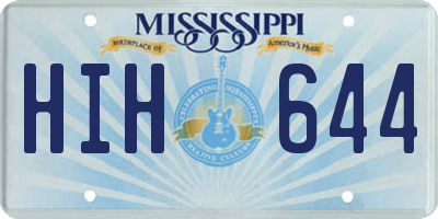 MS license plate HIH644