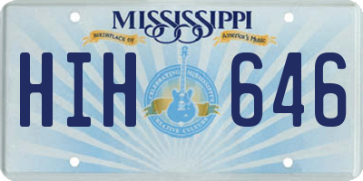 MS license plate HIH646