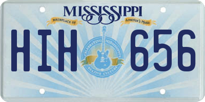 MS license plate HIH656