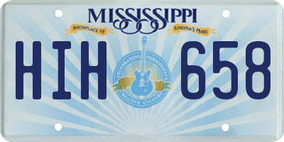MS license plate HIH658