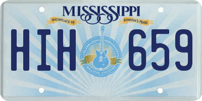 MS license plate HIH659