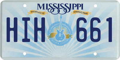 MS license plate HIH661