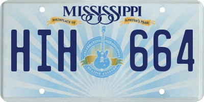 MS license plate HIH664