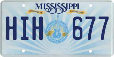 MS license plate HIH677