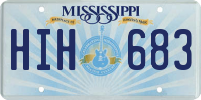 MS license plate HIH683