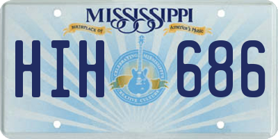 MS license plate HIH686