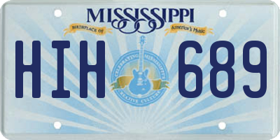 MS license plate HIH689