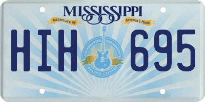 MS license plate HIH695