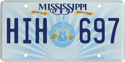 MS license plate HIH697
