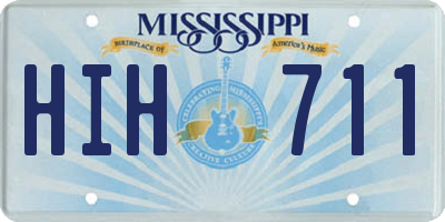 MS license plate HIH711