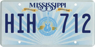 MS license plate HIH712