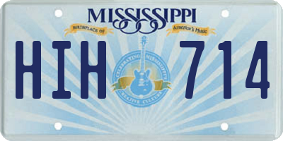 MS license plate HIH714