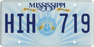 MS license plate HIH719