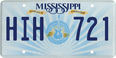 MS license plate HIH721