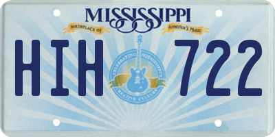 MS license plate HIH722
