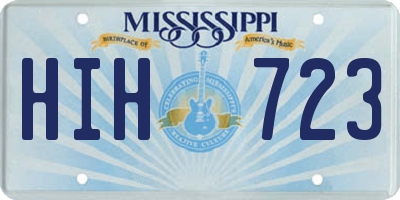 MS license plate HIH723