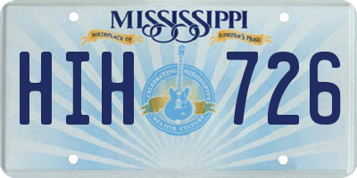 MS license plate HIH726