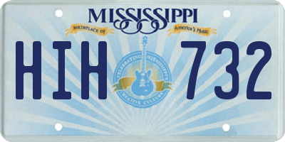 MS license plate HIH732