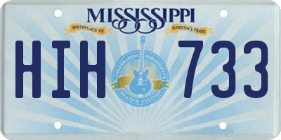 MS license plate HIH733