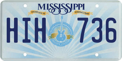 MS license plate HIH736