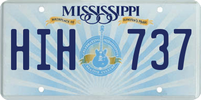 MS license plate HIH737