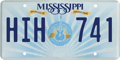 MS license plate HIH741