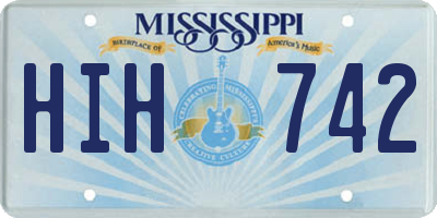 MS license plate HIH742