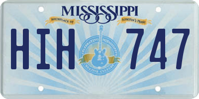 MS license plate HIH747