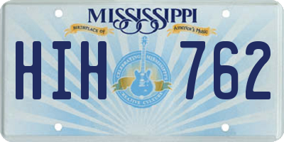 MS license plate HIH762