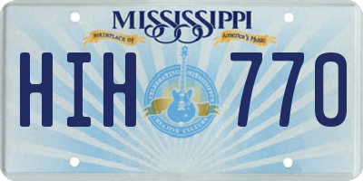 MS license plate HIH770
