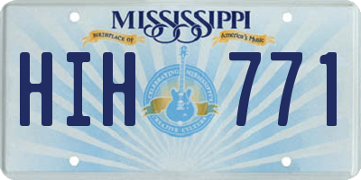 MS license plate HIH771
