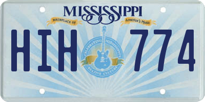 MS license plate HIH774