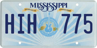 MS license plate HIH775