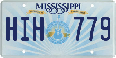 MS license plate HIH779