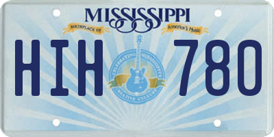 MS license plate HIH780