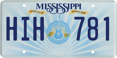 MS license plate HIH781