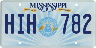 MS license plate HIH782
