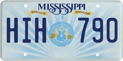 MS license plate HIH790