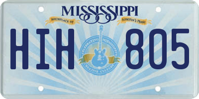 MS license plate HIH805