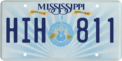MS license plate HIH811