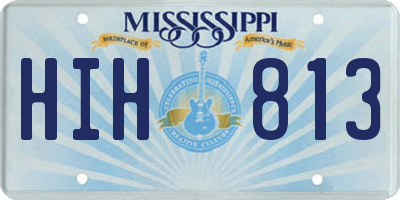 MS license plate HIH813