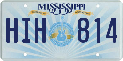 MS license plate HIH814