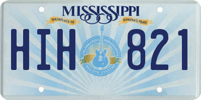 MS license plate HIH821