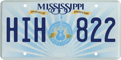 MS license plate HIH822