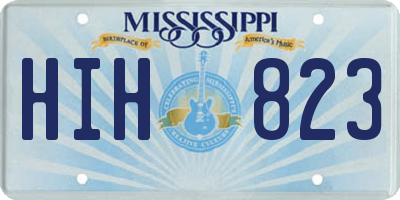 MS license plate HIH823