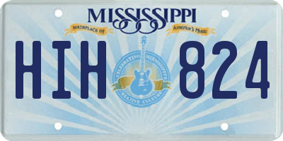 MS license plate HIH824
