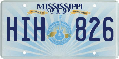 MS license plate HIH826