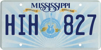 MS license plate HIH827