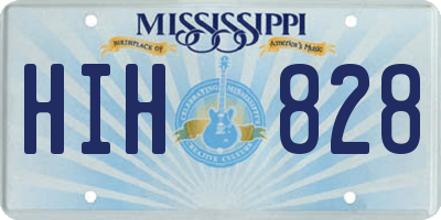 MS license plate HIH828