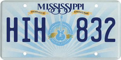 MS license plate HIH832